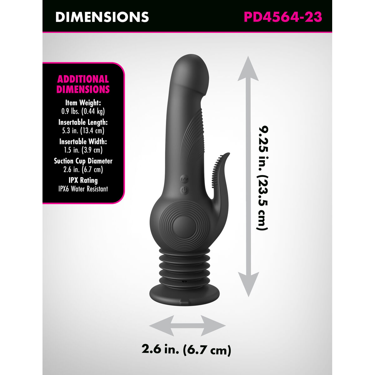 G-Spot Vibrator Pipedream Fetish Fantasy Series Black